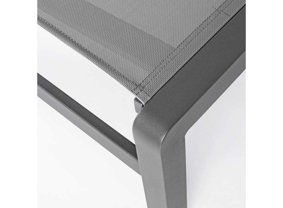 Homemotion Aluminum Reclining Garden Chaise Longue, 4 Pieces - Lester