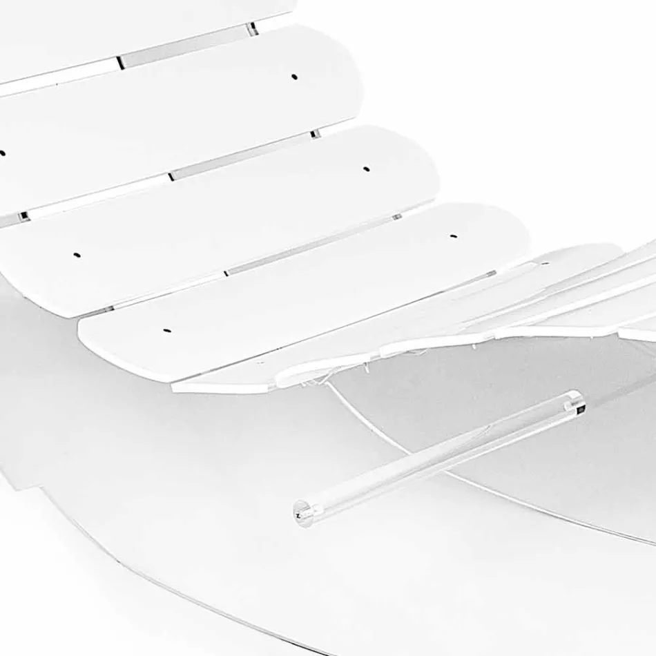 Designer Chaise longue in transparent plexiglass Josue made in Italy Viadurini