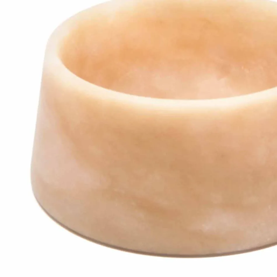 Modern Dog and Cat Bowl in Pink Portugal or Green Guatemala Marble - Catt Viadurini