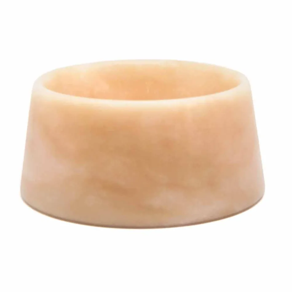 Modern Dog and Cat Bowl in Pink Portugal or Green Guatemala Marble - Catt Viadurini