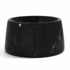 Modern Bowl for Dogs and Cats in White or Black Marble Made in Italy - Catt Viadurini