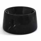 Modern Bowl for Dogs and Cats in White or Black Marble Made in Italy - Catt Viadurini