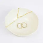 Bowls in White Porcelain and Gold Leaf Italian Luxury Design - Cicatroro Viadurini