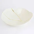 Bowls in White Porcelain and Gold Leaf Italian Luxury Design - Cicatroro Viadurini