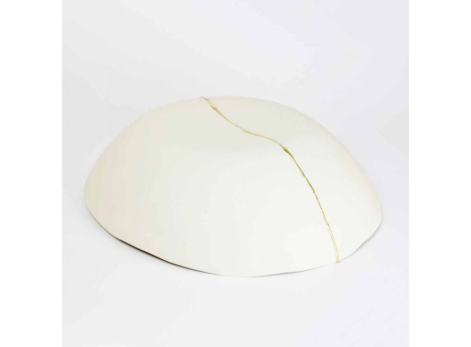 Bowls in White Porcelain and Gold Leaf Italian Luxury Design - Cicatroro