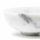 Round Bowl in Satin White Carrara Marble Made in Italy - Delly Viadurini