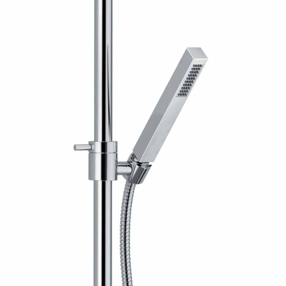 Shower Column with Brass Single Lever Mixer Made in Italy - Padula Viadurini