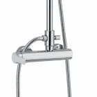 Shower Column with Brass Single Lever Mixer Made in Italy - Padula Viadurini