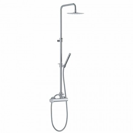 Shower Column with Brass Single Lever Mixer Made in Italy - Padula Viadurini
