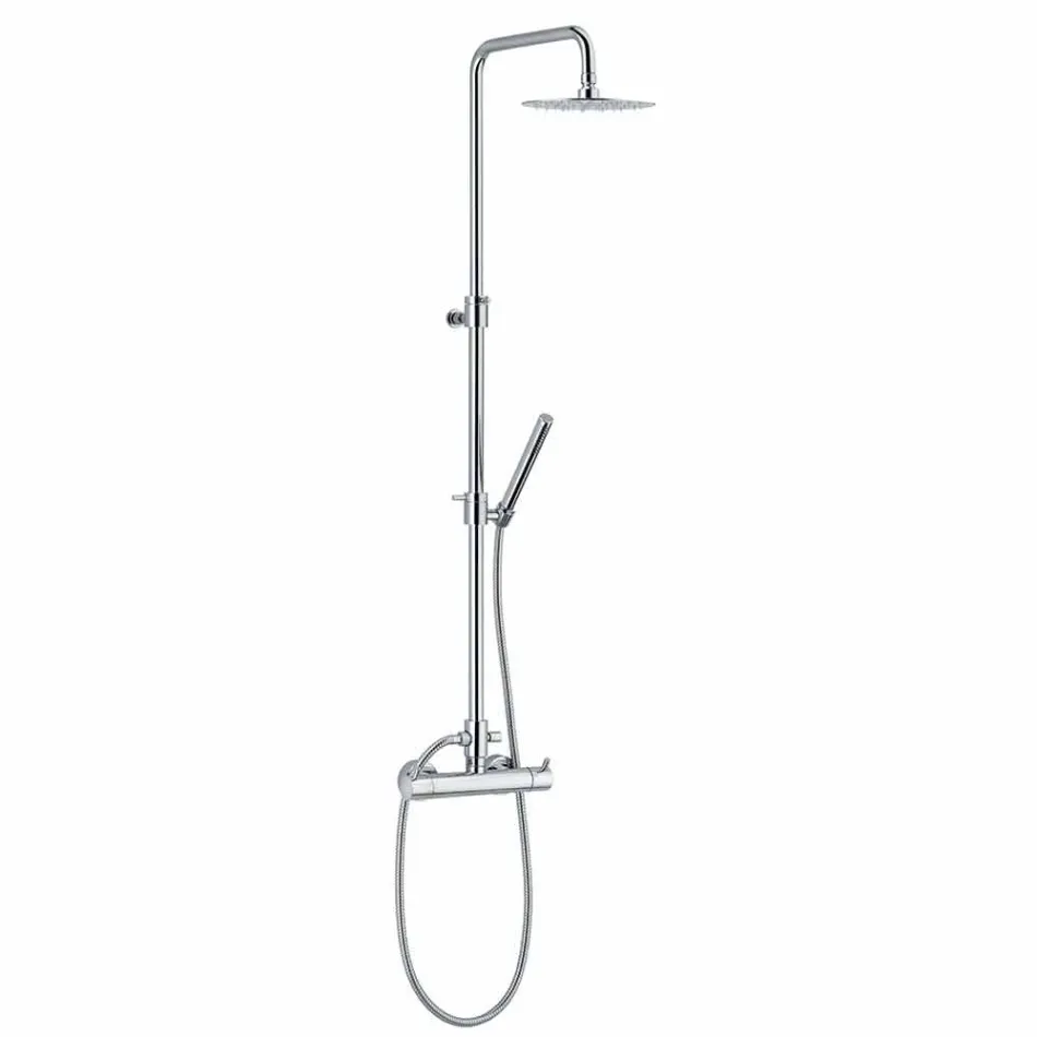 Shower Column with Thermostatic Mixer in Brass Made in Italy - Gallo Viadurini
