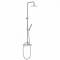 Shower Column with Thermostatic Mixer in Brass Made in Italy - Gallo