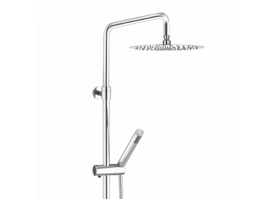 Shower Column with Ultrathin Steel Shower Head Made in Italy - Studio Viadurini