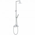 Luxury Shower Column in Brass Chrome Finish Made in Italy - Gallo