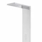 Steel Shower Column with Rain Showerhead Made in Italy - Sailor Viadurini