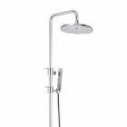Brass Shower Column with Abs Shower and Made in Italy Shower Head - Hood Viadurini