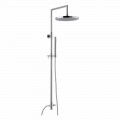 Shower column in chromed brass with abs hand shower made in Italy - Selvio