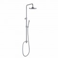 Telescopic and Adjustable Chrome Brass Shower Column Made in Italy - Naspo