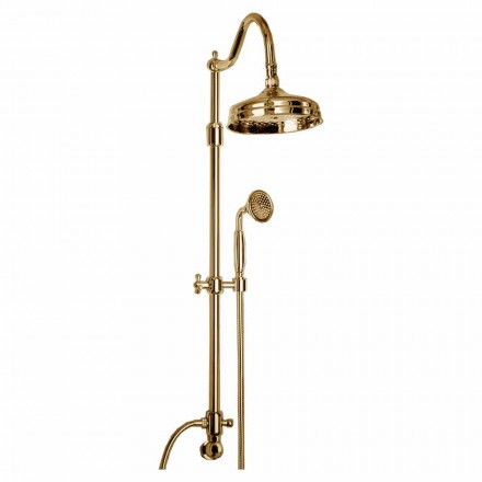 Brass Shower Column Without Mixer Classic Design Made in Italy - Yunda Viadurini