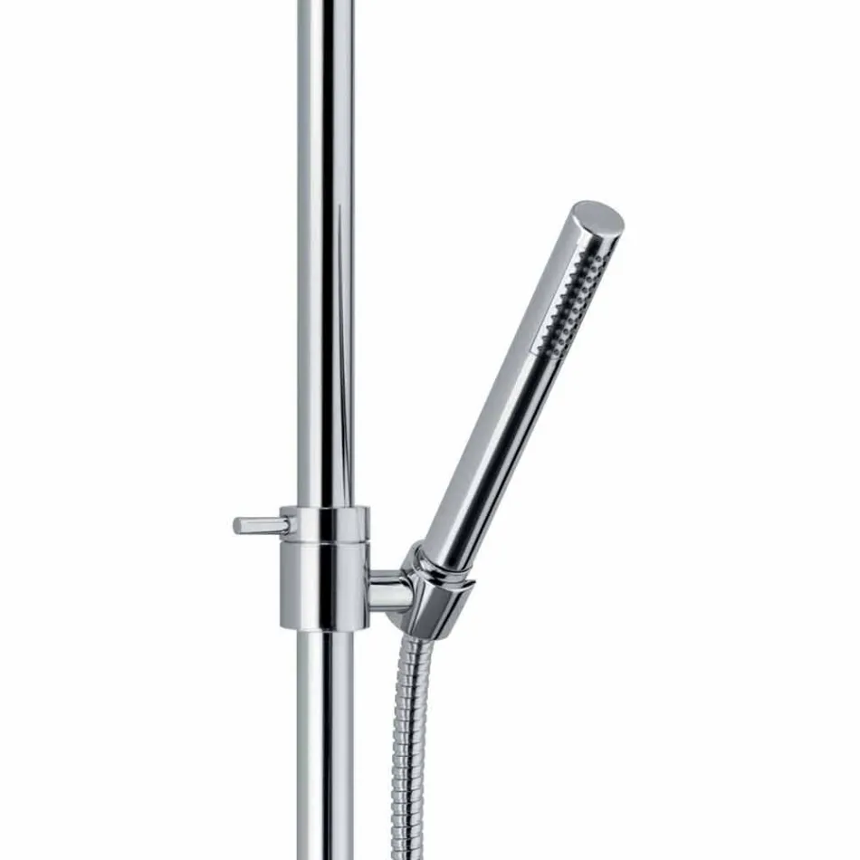 Modern Shower Column in Brass Chrome Finish Made in Italy - Gallo Viadurini
