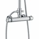 Modern Shower Column in Brass Chrome Finish Made in Italy - Gallo Viadurini