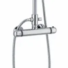 Modern Shower Column in Brass Chrome Finish Made in Italy - Gallo Viadurini