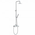 Single-lever Shower Column in Brass Chrome Finish Made in Italy - Padula