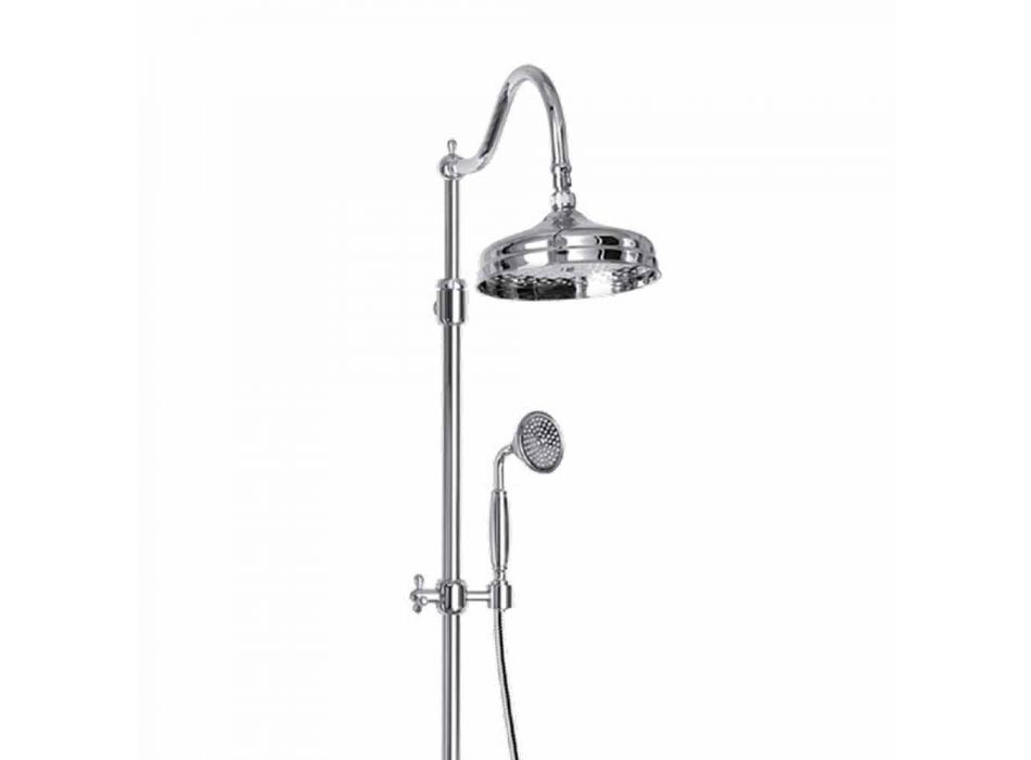 Adjustable Brass Shower Column with Made in Italy Bath Group - Fedrio
