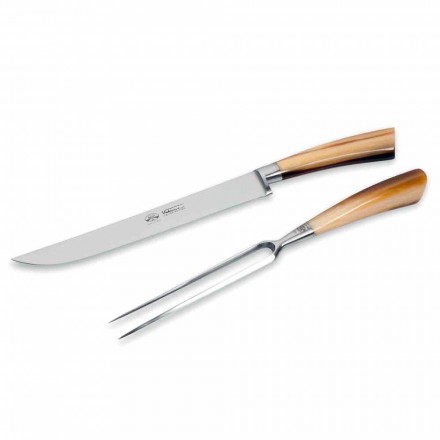 Berti Roast Knife and Fork exclusively for Viadurini - Careno Viadurini