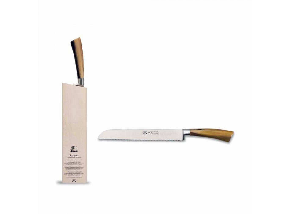 Bread Knife Together with Ceppo Berti exclusively for Viadurini - Gualdo