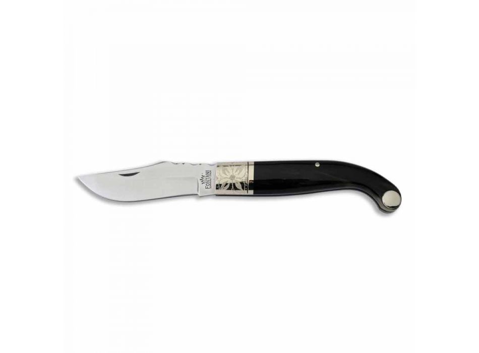 Florentine Artisan Knife with 8.5 cm Steel Blade Made in Italy - Fiora Viadurini