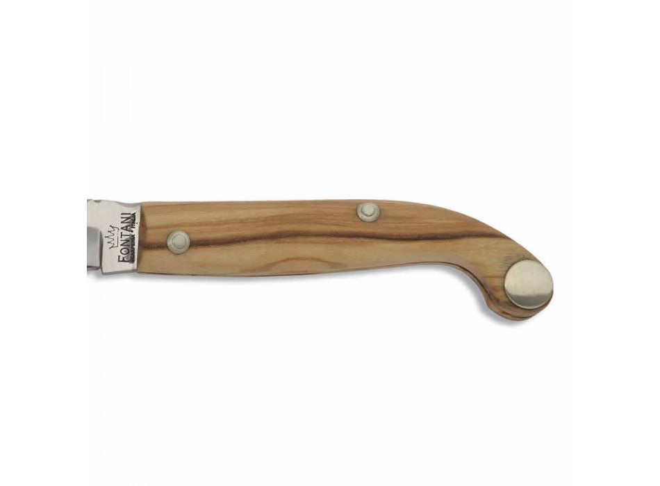 Florentine knife with horn or wood handle Made in Italy - Fiora Viadurini
