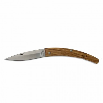 Gobbo Artisan Knife Curved Handle in Horn or Wood Made in Italy - Gobbo Viadurini