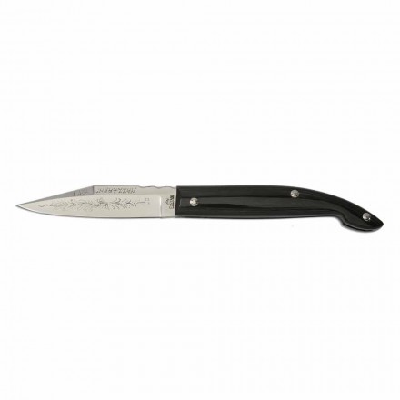 Nazzareno knife with Buffalo Horn handle Made in Italy - Nazzario Viadurini