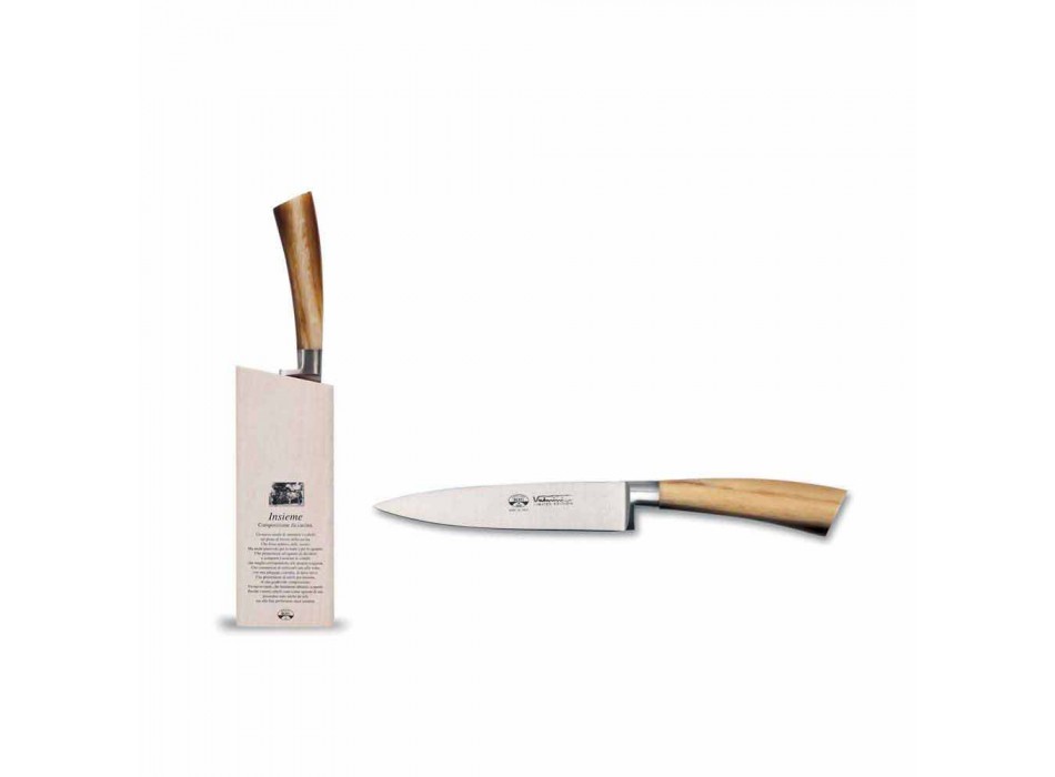 Vegetable Carving Knife Together Berti Strain Exclusively for Viadurini-Lugo Viadurini