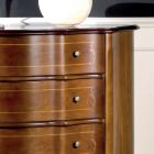 Dresser 3 or 4 Drawers in Luxury Inlaid Wood Made in Italy - Leonor Viadurini