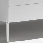 Chest of Drawers with 3 Drawers in Painted Wood Chipboard - Gemelli Viadurini