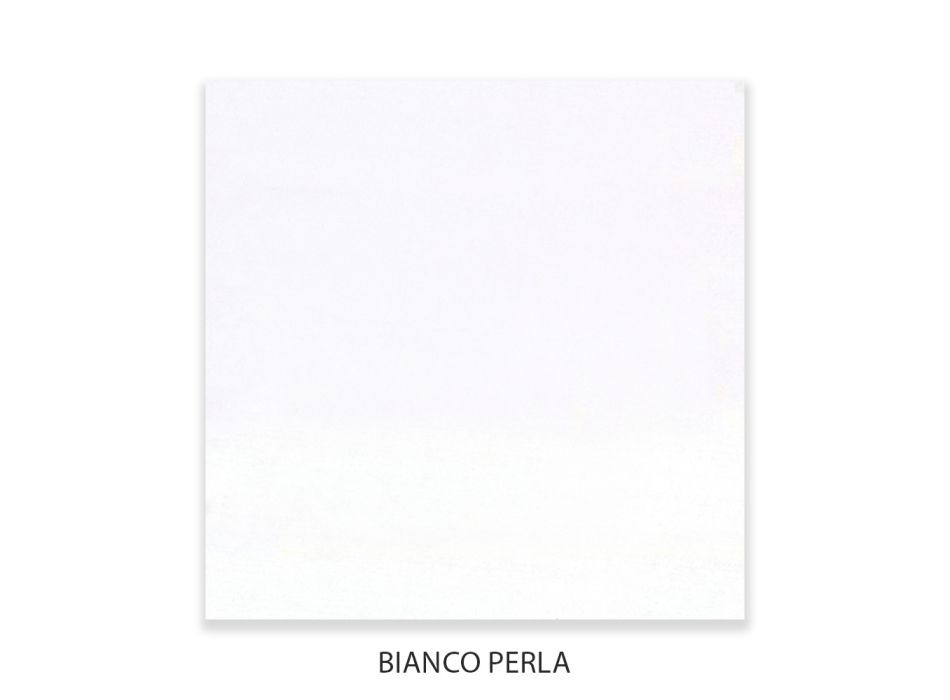 Dresser with 3 Drawers in Pearl White Linden Blockboard Made in Italy - Babaevo Viadurini