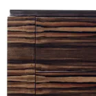 Dresser in ebony wood with 4 drawers Grilli Zarafa made in Italy Viadurini