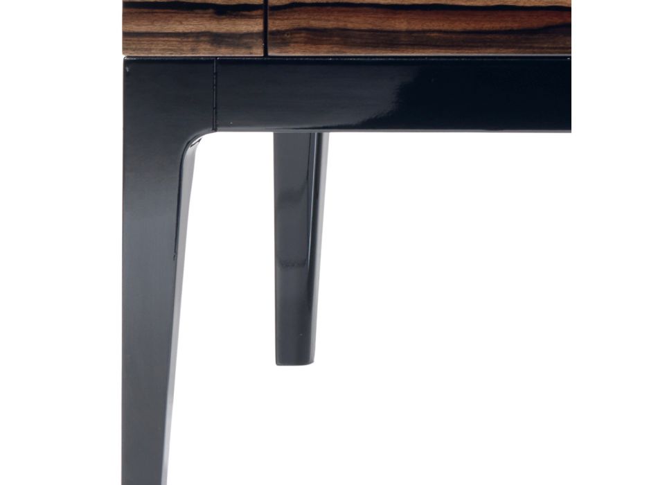 Dresser in ebony wood with 4 drawers Grilli Zarafa made in Italy Viadurini