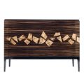 Dresser in ebony wood with 4 drawers Grilli Zarafa made in Italy