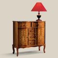 Classic Style Dresser in Wood 2 Doors and 5 Drawers Made in Italy - Luxury
