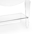 Artisan Bedside Table in Transparent Plexiglass Classic Design - Salino Viadurini