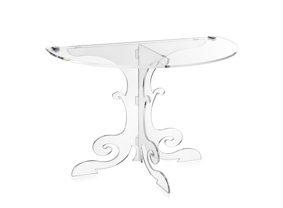 Classic design bedside table in acrylic glass and Tiana PMMA