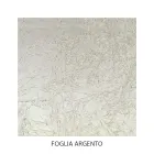 Bedside table in solid wood with silver leaf finish Made in Italy - Bruges Viadurini