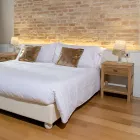 Solid Teak Bedside Table with 1 Drawer - Penca Viadurini