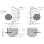 Modern Modular Bedside Table in Plywood Elegant and Versatile Design - Ramia Viadurini