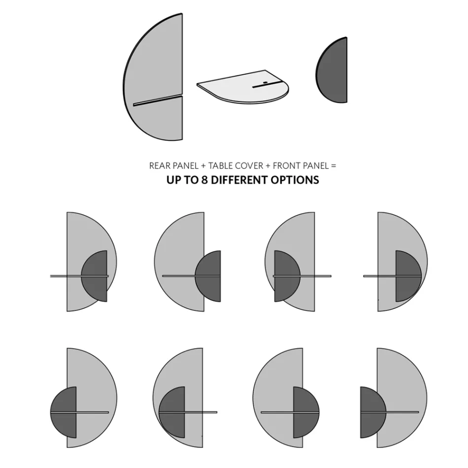 Modern Modular Bedside Table in Plywood Elegant and Versatile Design - Ramia Viadurini
