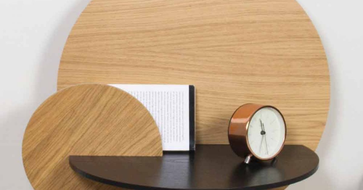 Modern Design Modular Bedside Table in Oak Plywood