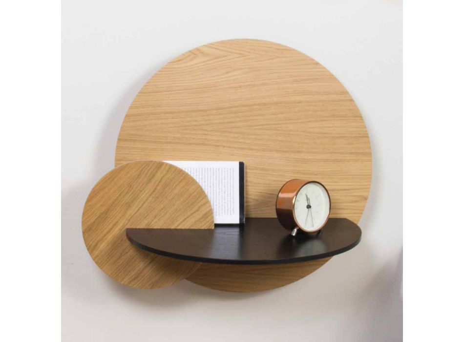 Modular Bedside Table Elegant Design in Plywood with Hidden Compartment - Bigno Viadurini