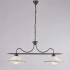 Luminous Design Complement in Glass and Metal Made in Italy with a Look - Mira Viadurini